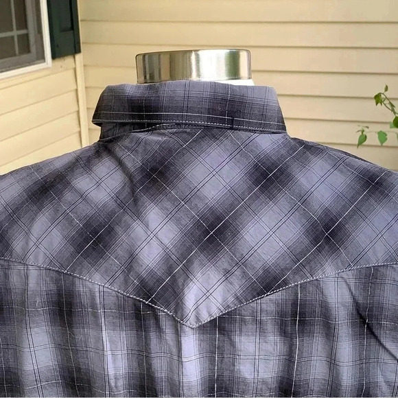 Panhandle Roughstock Western Button Snap Front Shirt Women’s XL Plaid Rockabilly - Picture 5 of 12